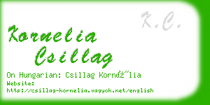 kornelia csillag business card